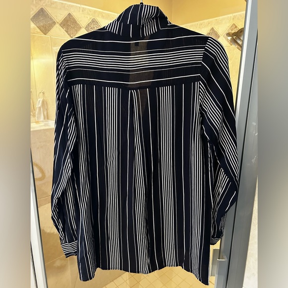 Navy & white button down - Picture 2 of 2